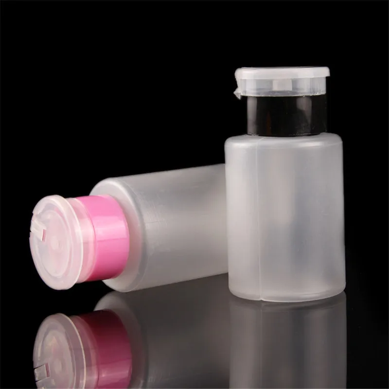 Buy 10Pcs 70ml Clear Empty Pump Dispenser Cleanser Bottle Polish Remover Liquid