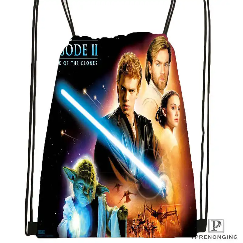 Пользовательские Звездные войны Marvel походная сумка на шнурке милый рюкзак для детей(черная спинка) 31x40 см#180531-02-54 - Цвет: Drawstring Backpack