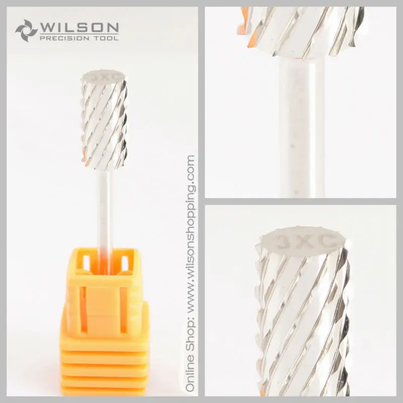 

2pcs-Large Barrel Bit-Triple Coarse(3XC-1110008)-Sliver-WILSON Carbide Nail Drill Bit