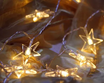 

10/20/40/50 LED Star Light String Twinkle Garlands Battery Powered Christmas Lamp Holiday Party Wedding Decorative Fairy Lights