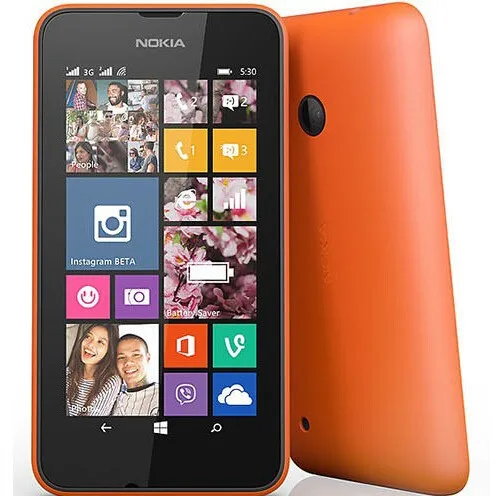 Разблокированный сотовый телефон Nokia Lumia 530, Windows OS, две sim-карты, 4 Гб, камера 4,0 МП, ips экран