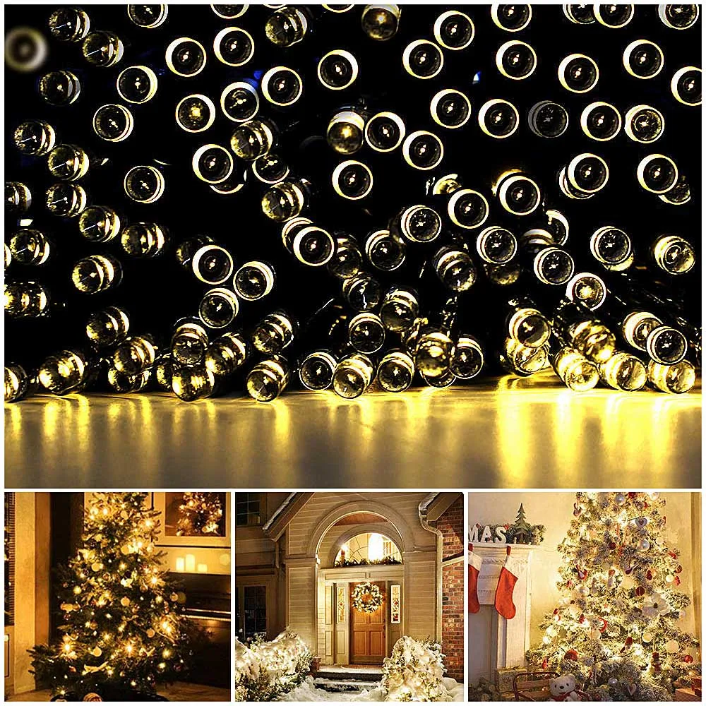 200 Solar Led Light Outdoor Waterproof Christmas Fairy String Lights Solar Powered Lamp for Garden Decoration 22m Street Garland (27)