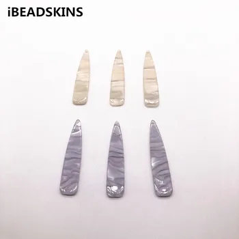 

New arrival! 55x12mm 100pcs/lot acetic acid drop shape charm for earrings accessories/Earring parts /Jewelry Findings making