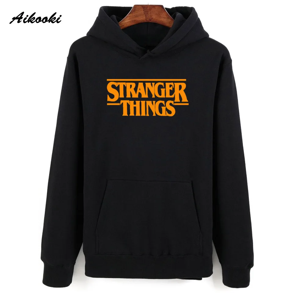 Aikooki мужская толстовка с капюшоном Stranger Things хлопковая зимняя для женщин/мужчин