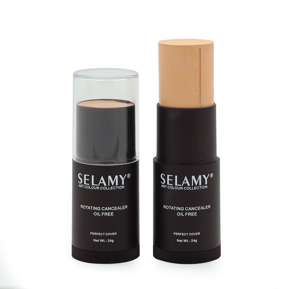 

Selamy 8 colors rotating concealer foundation stick waterproof oil free highlighter contouring face corretivo cream SY001