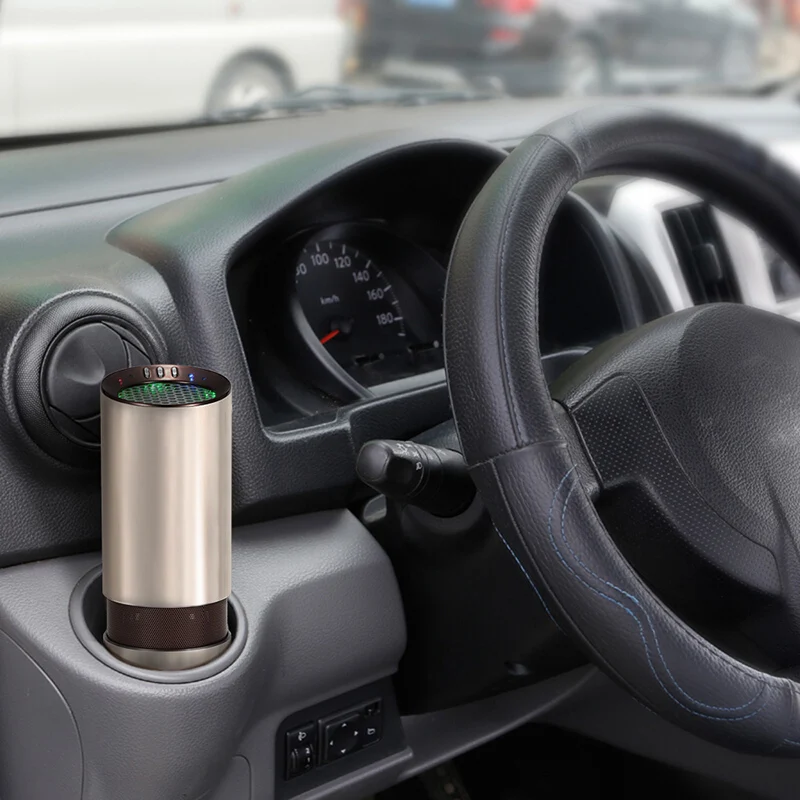

Portable Car Air Ozonizer Purifier Deodorizer Ionizer Humidifier Replaceable Activate Carbon Filter Intelligent Speed Low Noise