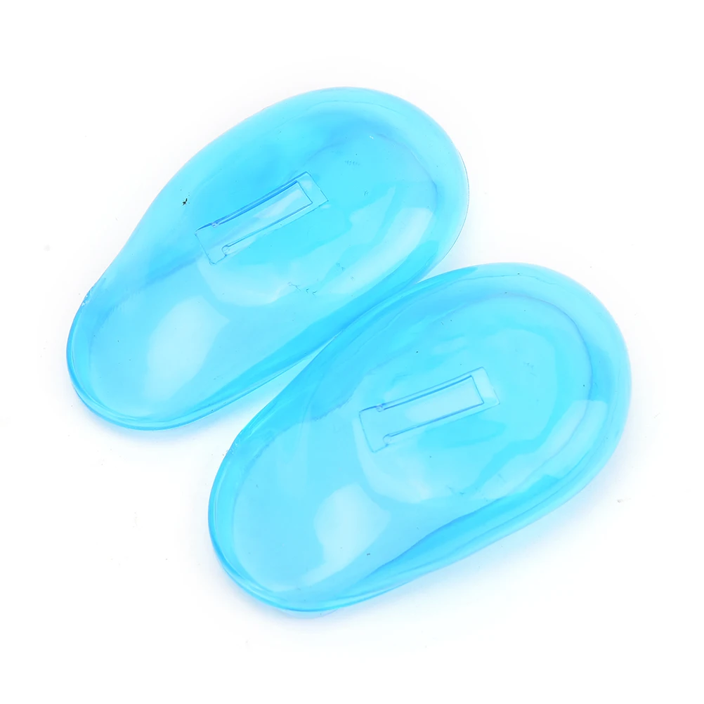 1 пара силиконовое покрытие для уха практичное покрытие для волос для путешествий водный шампунь защита для ушей для ухода за ушами - Цвет: Blue