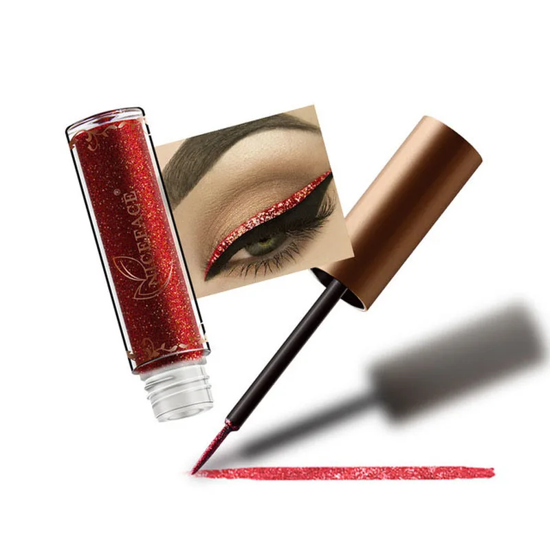 

12 color metallic shiny diamond eyeliner high gloss pearlescent liquid eyeliner eye pencil waterproof liqued eye shadow
