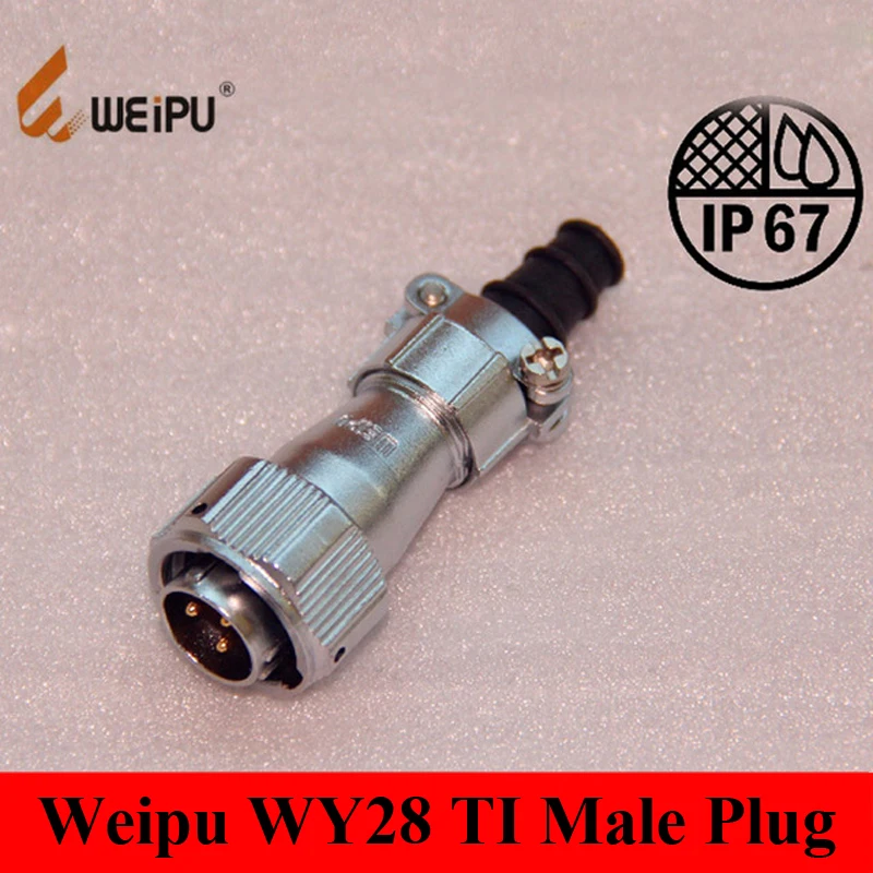 Original WEIPU WY28 Connector 2 3 4 7 10 12 16 17 20 24 26 Pin IP67 TI Sleeve Cable Male Plug | Обустройство дома