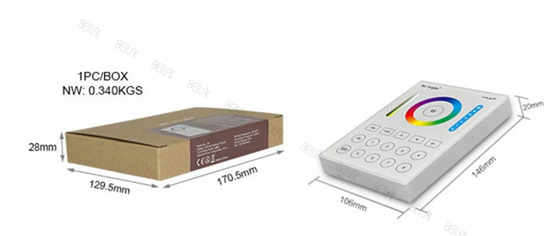 Mi светильник 2,4G беспроводной 8 зон RF Диммер пульт дистанционного управления B8 Сенсорная панель настенный светодиодный контроллер для RGB/RGBW/RGBWW/RGB+ CCT