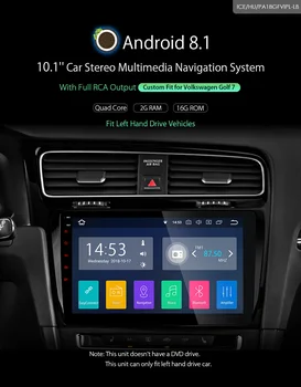 

10.1" Android 8.1 Radio GPS Multimed Car Player USB WIFI OBD for Volkswagen vw Golf 7 Left Drive 2013 2014 2015 2016 2017