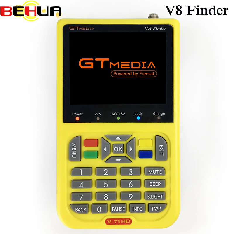 

V8 finder with 3.5 inch LCD Display 1080P HD digital Satellite Signal sat Finder DVB-S/S2 MPEG-4 satellite Finder Meter V-71 HD