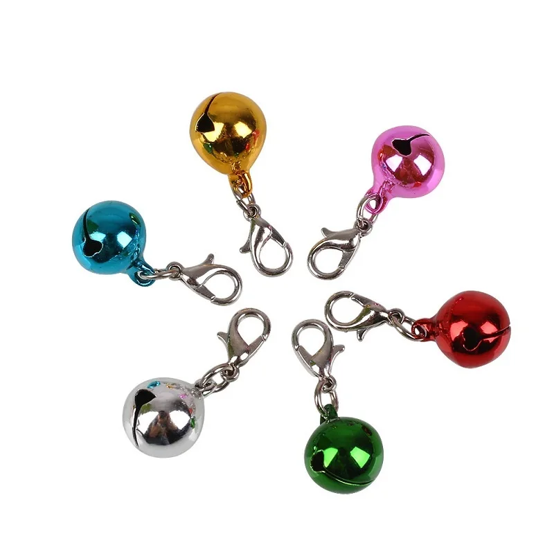 1/5/10Pcs Lobster Decor Bell Collar Clothe Accessories Metal Jingle Bell Decorations Christmas New Year Decor DIY Pet Supplies