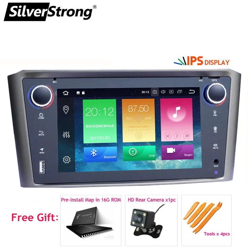 Top SilverStrong Android9.0 Car Radio Navi for TOYOTA Avensis 2din Car Navigation android9.0 2din 3