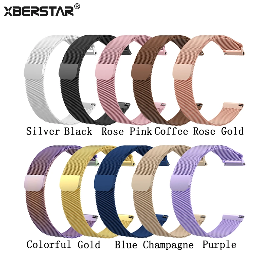 

Watch Strap for Fitbit Versa Replacement Watchband Stainless Steel Mesh Milanese Magnetic Loop Wristband Strap for Versa Watch