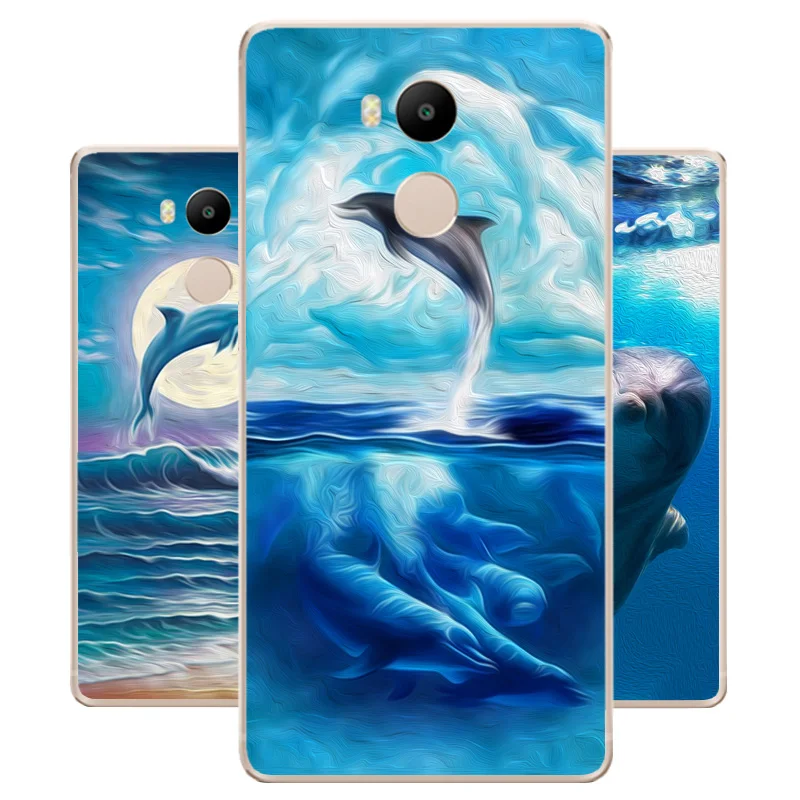 DREAMFOX M440 милый дельфины Мягкий ТПУ силиконовый чехол для Xiaomi Redmi Note 3 4 5 Plus 3S 4A 4X 5A Pro