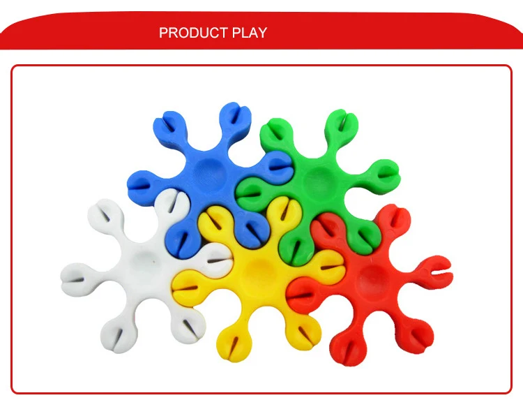

New Creative Building Blocks Snowflake Multicolor Plastic Bricks DIY Assembling Classic Kid Early Educational Learning Toy