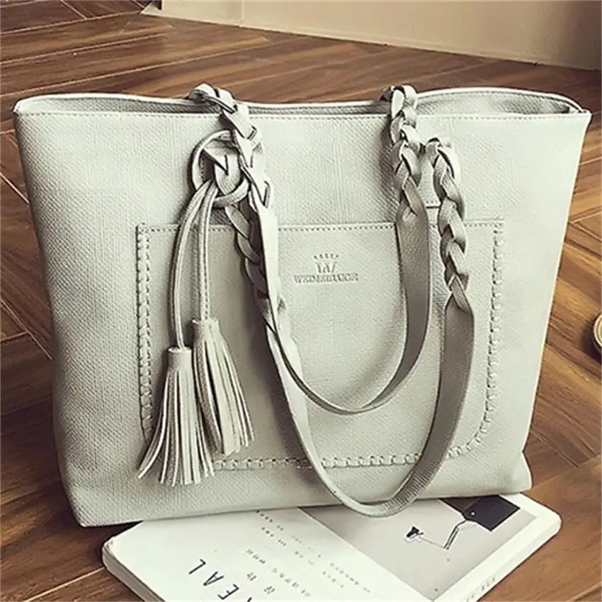 

fashion women soft faux leather shoulder bag women big tote bag large capacity portable crossbody messenger bag brand handbags