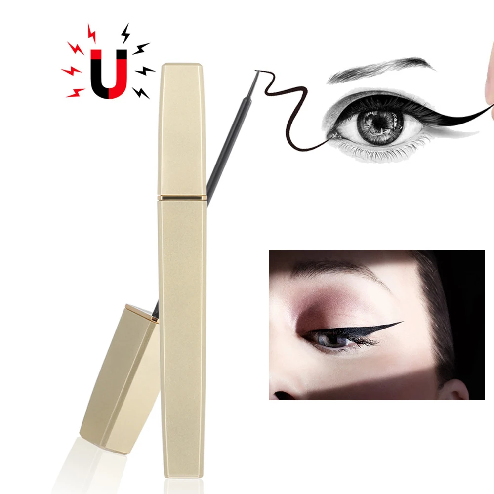 

1PC Black Magnetic Liquid Eyeliner Pencil No Glue Waterproof Eye Liner Fast Drying Sweat-proof Makeup Cosmetics Tools