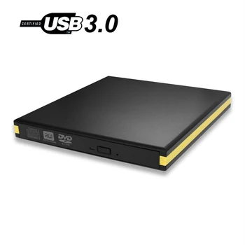 

USB 3.0 DVD Burner DVD ROM Player External Optical Drive CD/DVD RW Writer Recorder Portatil Drives for Laptop Computer Mac pc