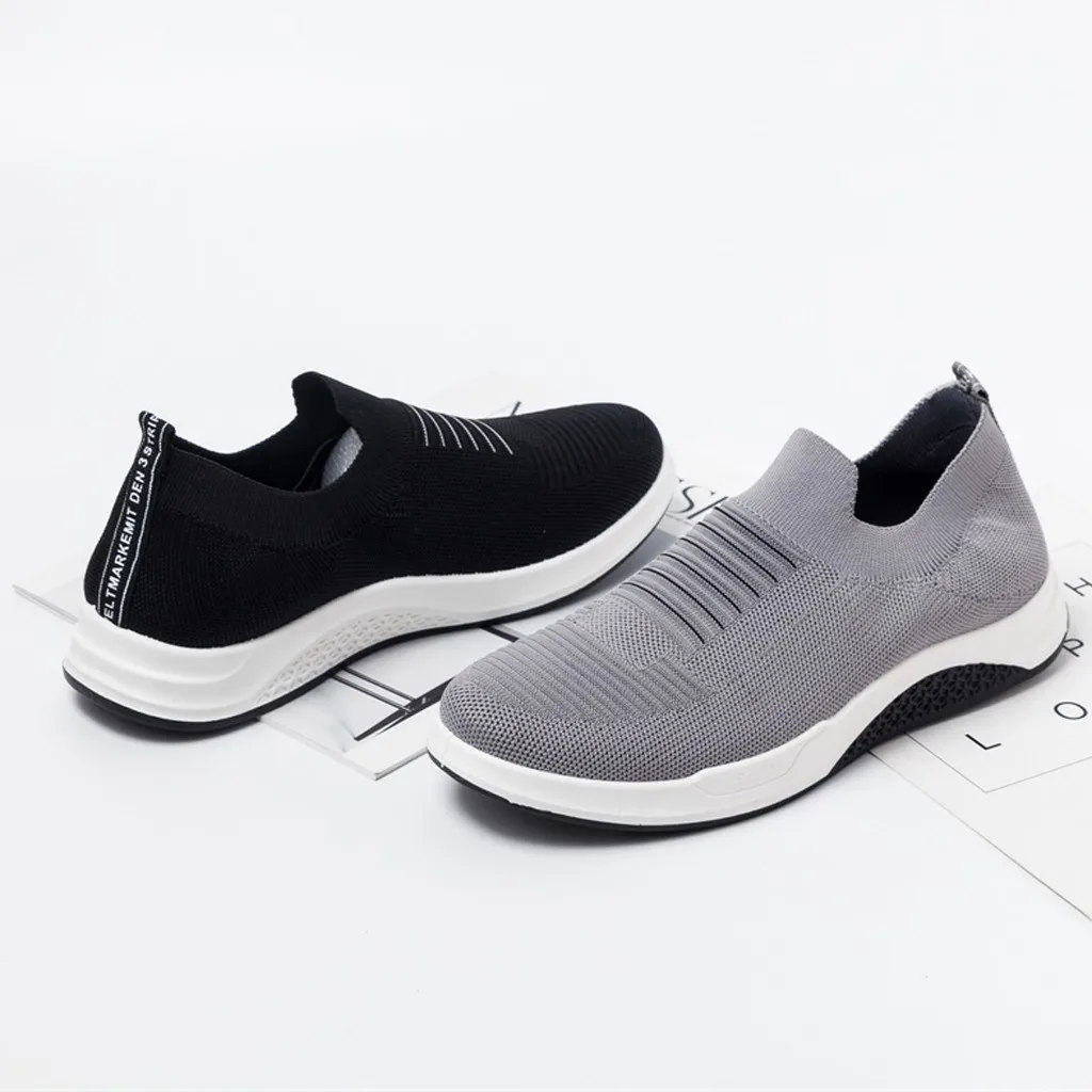 YOUYEDIAN tennis shoes Men Men's Solid Sports Casual Breathable Sneakers Solid table tennis shoes#G45