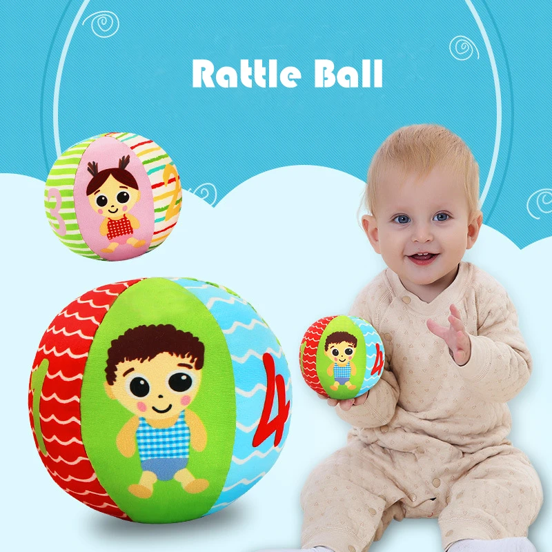 0 12 месяцев Детские игрушки шар-погремушка Развивающие мягкие Игрушки для маленьких мальчиков для новорожденных малышей Oyuncak 4 месяца