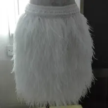 45 см(17,71 дюйма) длина многослойная юбка из страусиных перьев с эластичным поясом# WSKT15008W