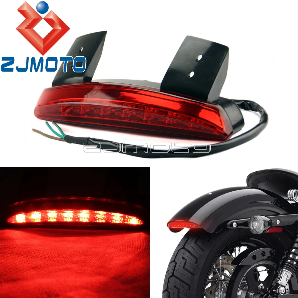 Motorcycle LED Rear Fender Edge Tail Light For Harley Sportster XL1200
