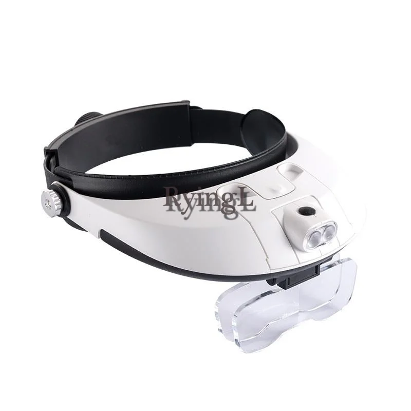 

G1 1.0-6.0X LED Headband Magnifiers With 5 Replaceable Lens Detachable Adjustable Magnifying Loupe Headlamp