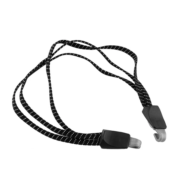 Black 68cm Bicycle Bike Cycling MTB Luggage Stacking Rope Banding Bungee Elastic Cord Strap Tie Fixed Band Hook