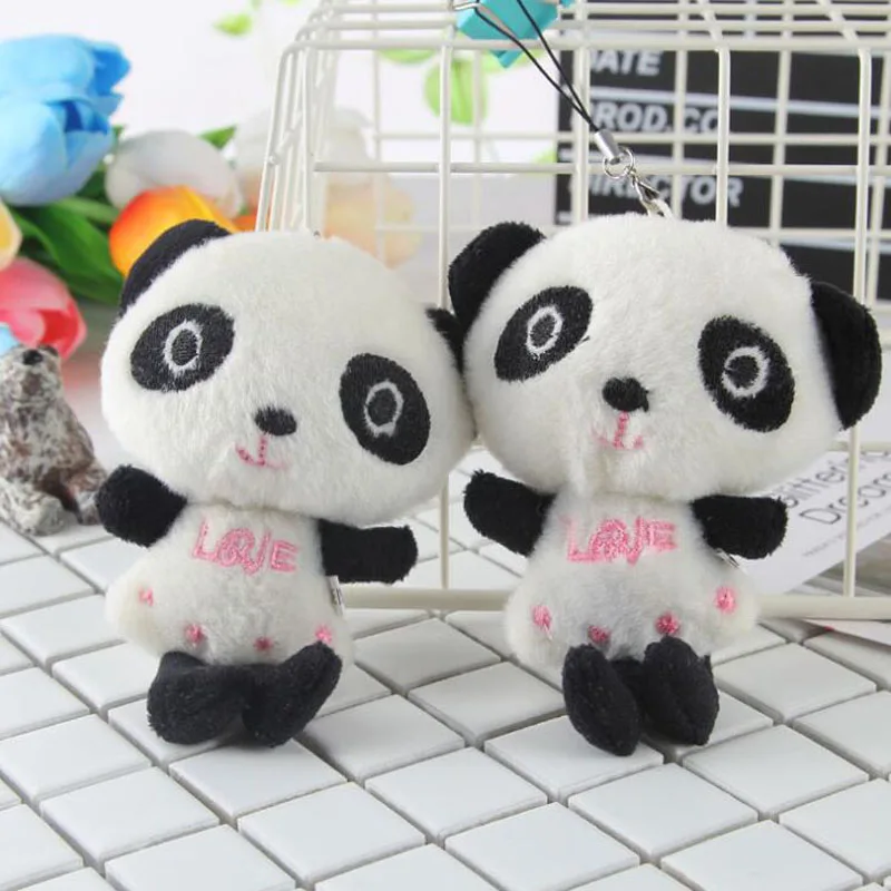 

Cute Plush Animal Panda Doll LOVE Mini Panda Plush Pendant Cute Children's Toy Bag Hanging Decoration Plush Toy Bouquet Doll
