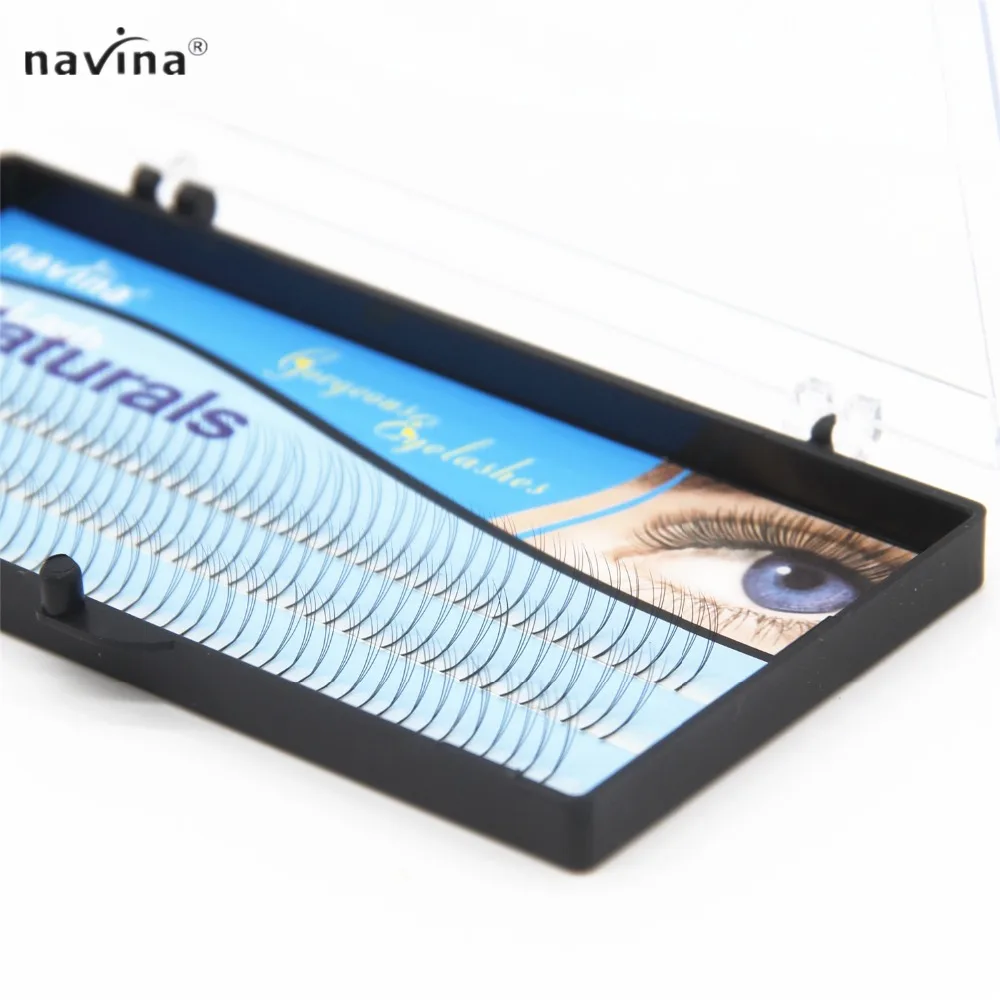 Navina 10 шт./партия натуральные Мягкие Накладные ресницы 3D ресницы W lash Deluxe ресницы Объемные Накладные ресницы