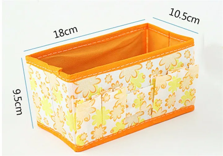 2 1 Pcs Foldable Non-woven Storage Box Make up Cosmetic Desktop Jewelry Box Storage Box Stationery Make Up Organizer Cosmetics Box