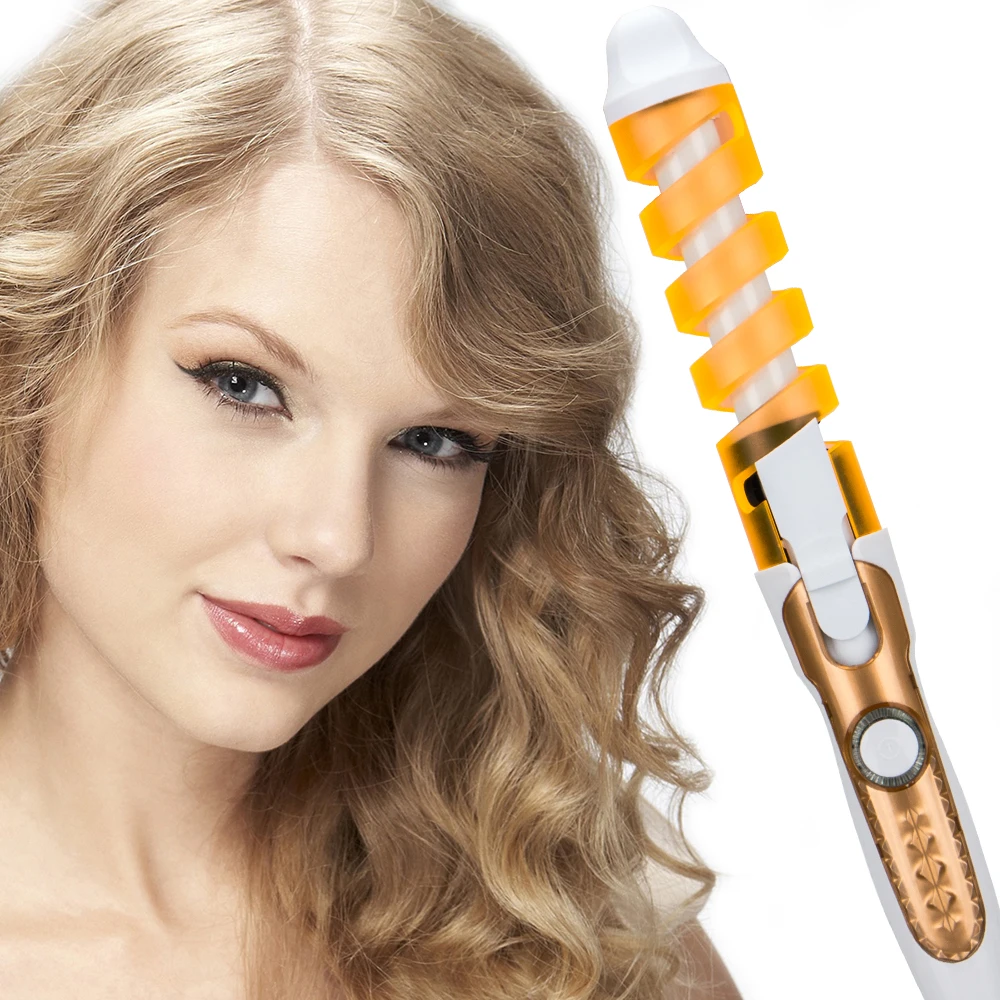

2019 Electric Magic Spiral Curling Iron Hair Styling Tool Rizador Hair Curler Rollers Curling Wand Curl Styler