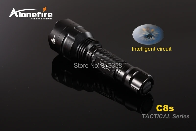 AloneFire C8 CREE XML T6 L2 U3 светодиодный тактический флэш-светильник фонарь 20 мм крепление для страйкбола прицел ружья светильник 18650 батарея