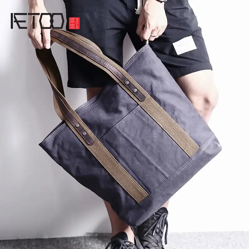 canvas tote men