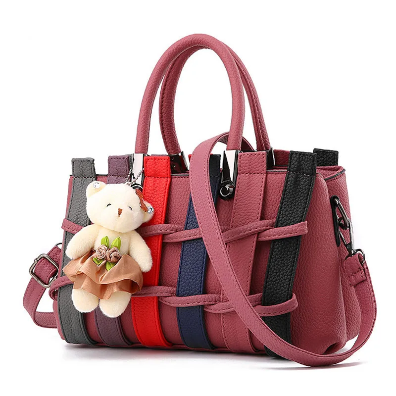

Women bag Women leather handbag 2018 new female sweet fashion handbags Messenger bag shoulder bag
