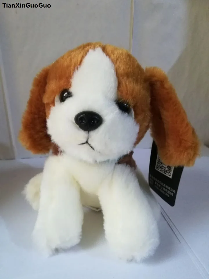 

about 20cm squatting saint bernard dog plush toy soft doll baby toy birthday gift w2961