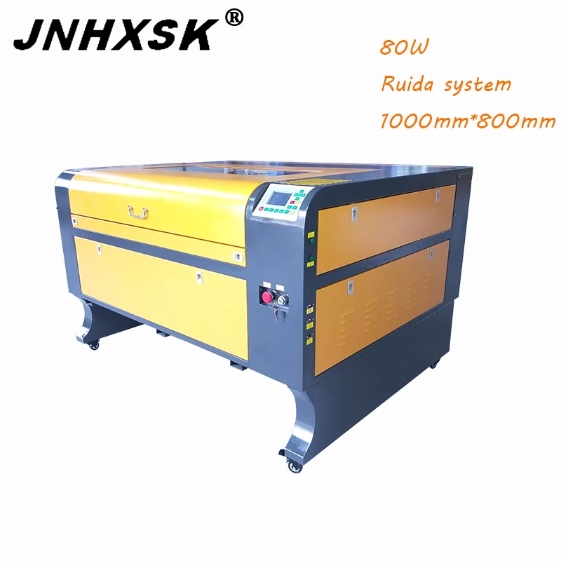 JNHXSK 80 Вт Reci 3d лазерный гравировальный станок для лазерной резки с ЧПУ ткань