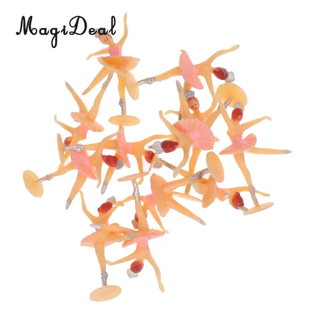 MgaiDeal 12pcs Mini Ballerina Dancing Girl Baby Shower Favors Party Table Decor Supplies Lightweight and Durable Girl Confetti