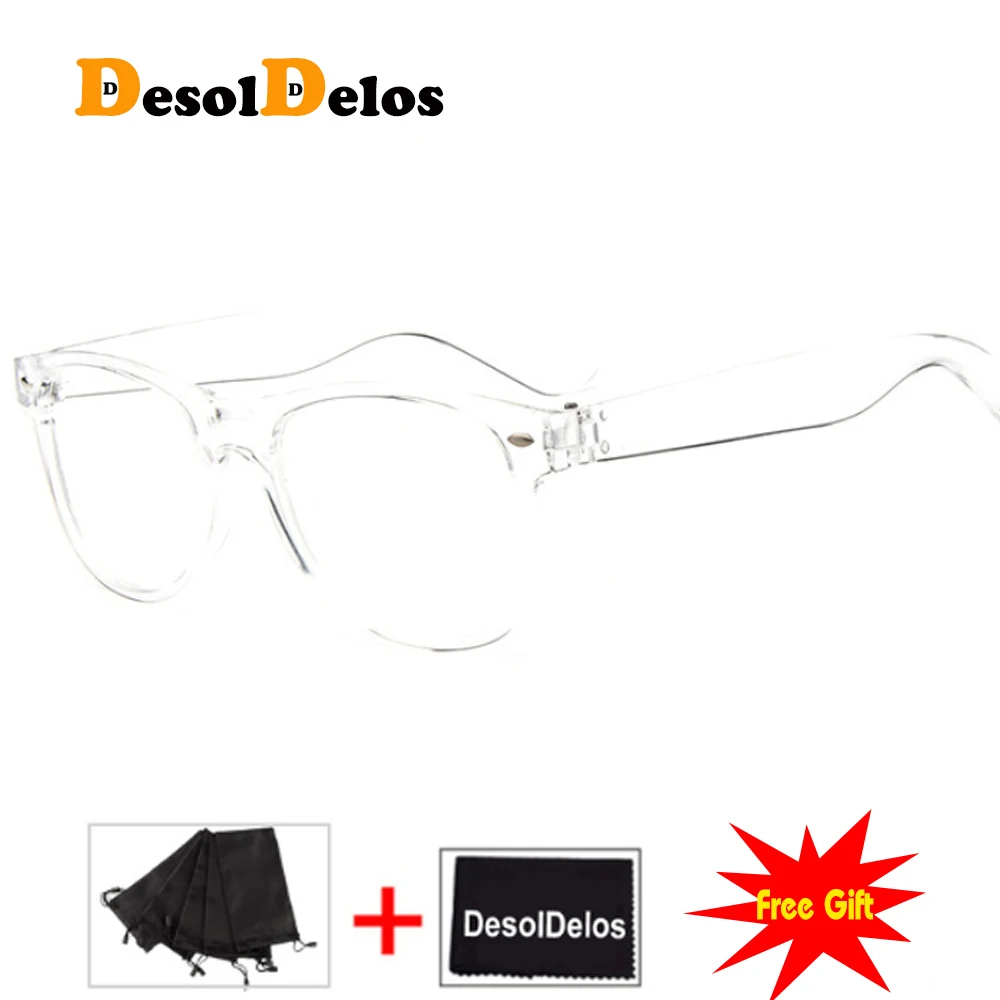 2019 Retro fashion glasses frame men women retro vintage decorative frames with clear lenses round glass frame oculos de grau