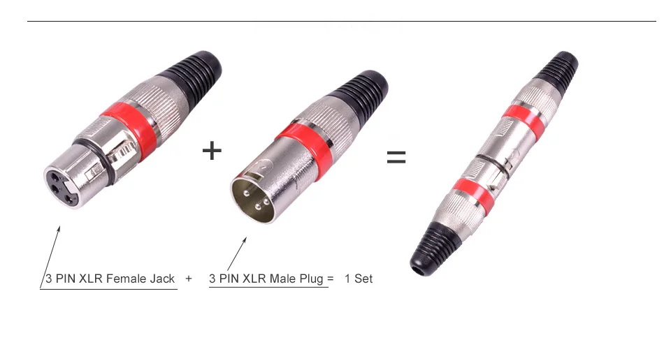 10 шт./лот 3 Pin XLR гнездовой разъем проводной розеточный Соединитель 3 полюса Микрофон XLR разъем MIC Аудио кабель Разъем 7 цветов