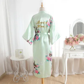 

Maid Of Honor Robes Sleepwear Robe Wedding Bridesmaid Robes Pyjama Robe Female Nightwear Bathrobe Nightdress Nightgown Underwear