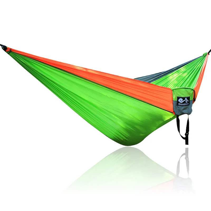 Легко упаковывать для путешествий нейлоновый гамак 1-2 человека парашют для игр на свежем воздухе гамак кемпинг подвесная кровать качели портативный двойной
