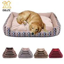 Диван-подушка для больших собак, флисовая подушка для кошек, лежак, кровати, коврик для больших собак, Золотая кровать, съемный чехол, Хаски, питомник, продукт для домашних животных