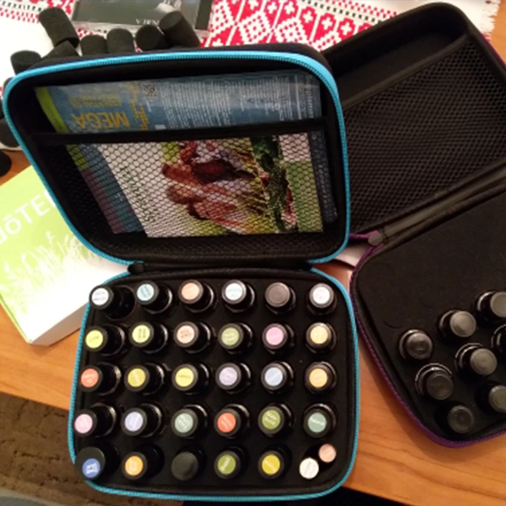 

High Capacity Essential Oil Bag 30 Bottles 15ML Essential Oil Storage Travel Portable Perfume Oil & Nail Polish Storage Bags