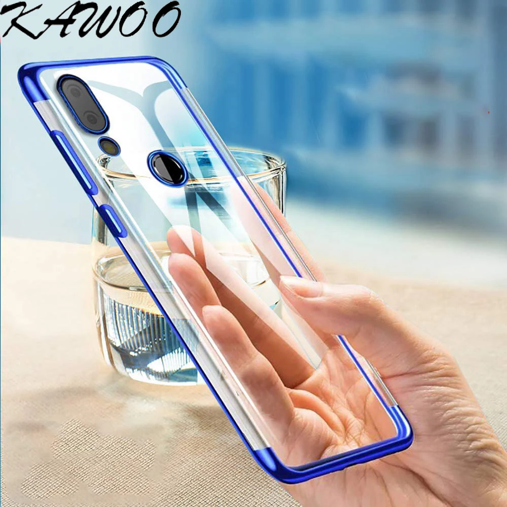 Slim Transparent Soft TPU Silicon Case Cover For Huawei Y9 2019 Honor 8X Mate 20 Lite 8X Max Mate 20 Plating Frame Coque Capa    (6)