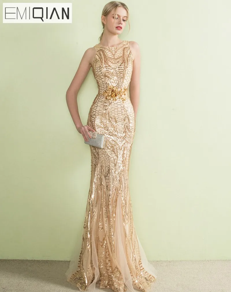 US $11.11 110% OFFDesigner Gold Pailletten Spitze Meerjungfrau Lange Abendkleider Sehen Obwohl Zurück Formale Prom Party Kleid robe de soiree - US $11.11 110% OFFDesigner Gold Pailletten Spitze Meerjungfrau Lange Abendkleider Sehen Obwohl Zurück Formale Prom Party Kleid robe de soiree -
