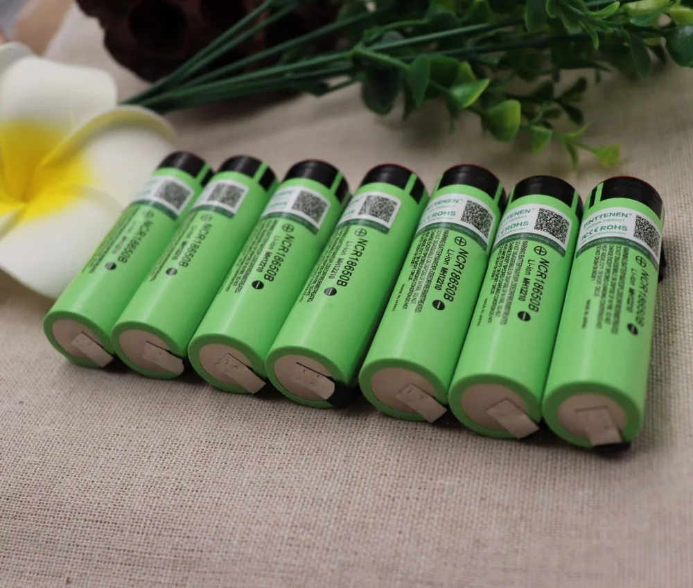

10PCS 2018 100% original NCR18650B 3.7V 3400mAh 18650 rechargeable lithium battery for Panasonic battery + DIY nickel piece
