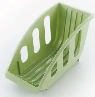 Экологичное Новое поступление, однослойная сушилка для посуды, многофункциональная кухонная сушилка для посуды и ложек, полка для чаши, стойка для посуды - Цвет: Зеленый